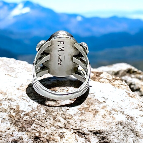 🌺Vintage P. McCray Navajo Sterling Turquoise Ring - Picture 13 of 15